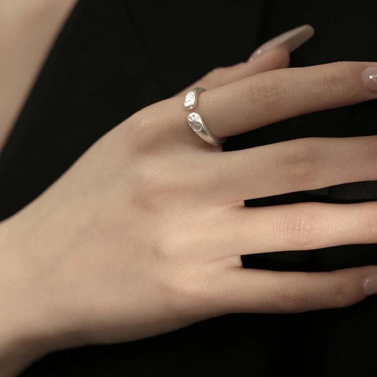 Anello pet hug in argento puro