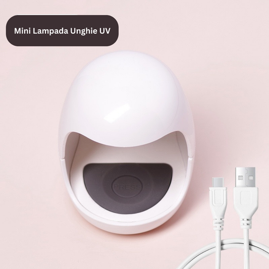 Mini Lampada Unghie Uv Led 2W con USB e 2 Timer Preimpostati  (45s, 60s)