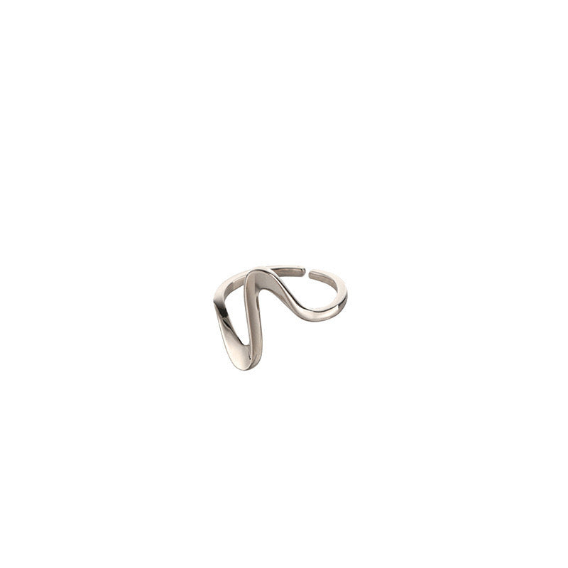 anello con una "Z" grande in argento
