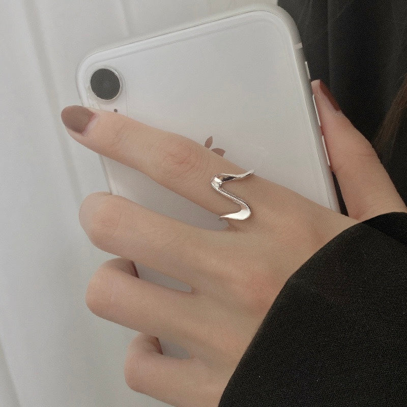 anello con una "Z" grande in argento